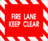 Fire Lane Keep Clear Clip Art